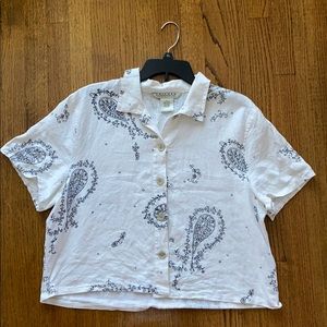 Vintage Paisley Button-Up